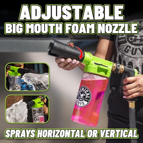Kit de lavado de coche de 14 piezas Arsenal Builder de Chemical Guys HOL126 con pistola de espuma, cubeta y (5) productos químicos de limpieza para el cuidado del automóvil de 16 onzas líquidas (funciona con manguera de jardín)