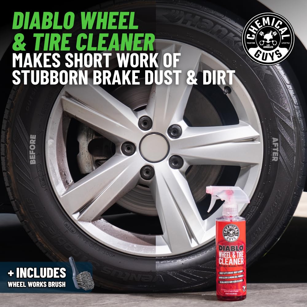 Kit de lavado de coche de 14 piezas Arsenal Builder de Chemical Guys HOL126 con pistola de espuma, cubeta y (5) productos químicos de limpieza para el cuidado del automóvil de 16 onzas líquidas (funciona con manguera de jardín)