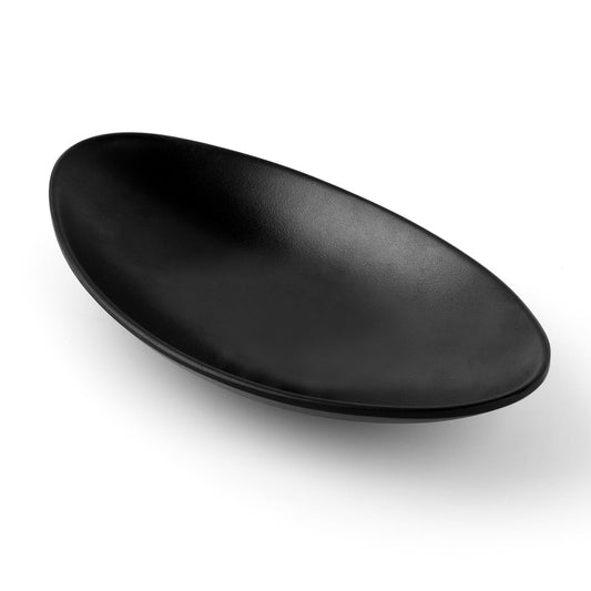 Framendino, A5 Melamine Jewelry Dish Organizer Decorative Trinket Dish Frosted Black Ship