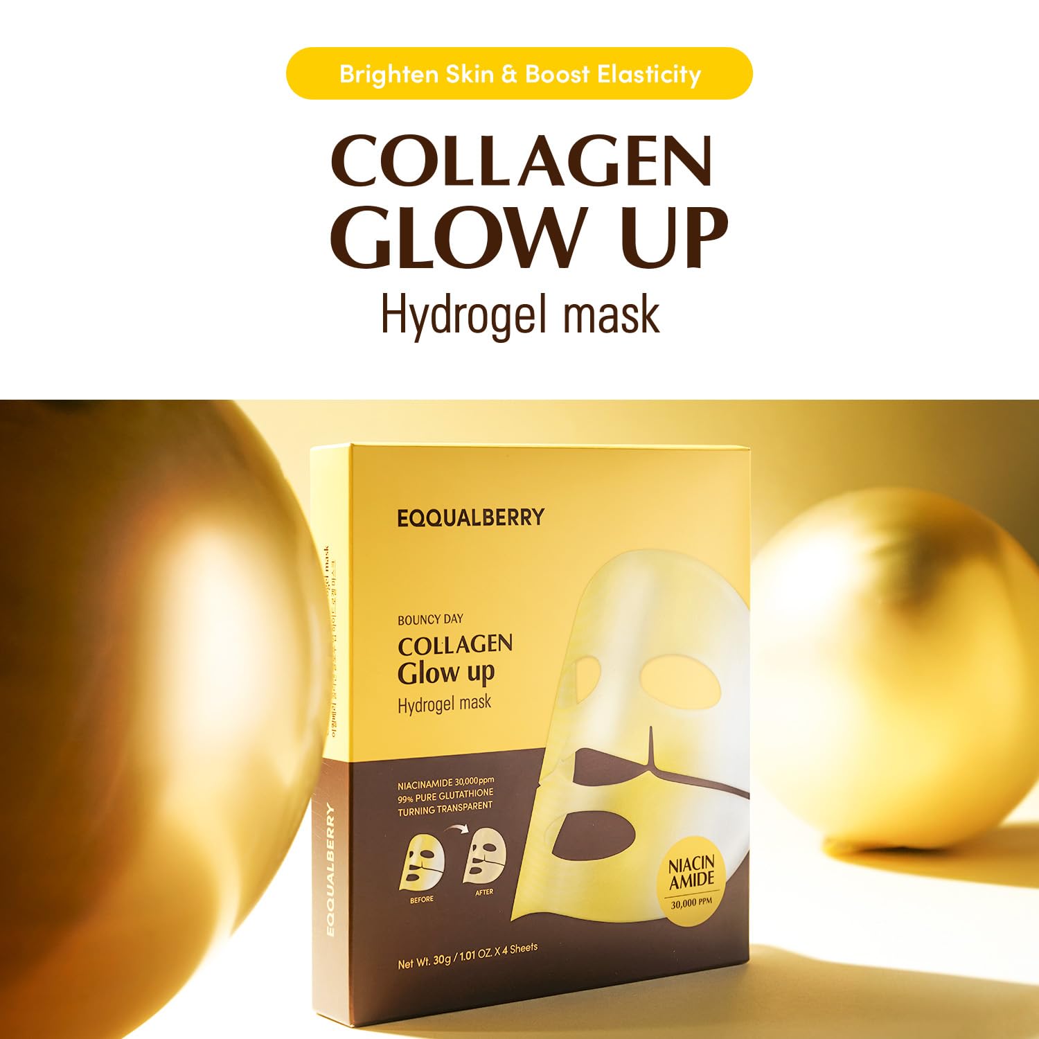 Premium Glass Skin Home Care Set – 2 Serums & 2 Collagen Masks for Firming, Brightening & Pore Refining | Complete Korean Facial Routine for Radiant & Smooth Skin