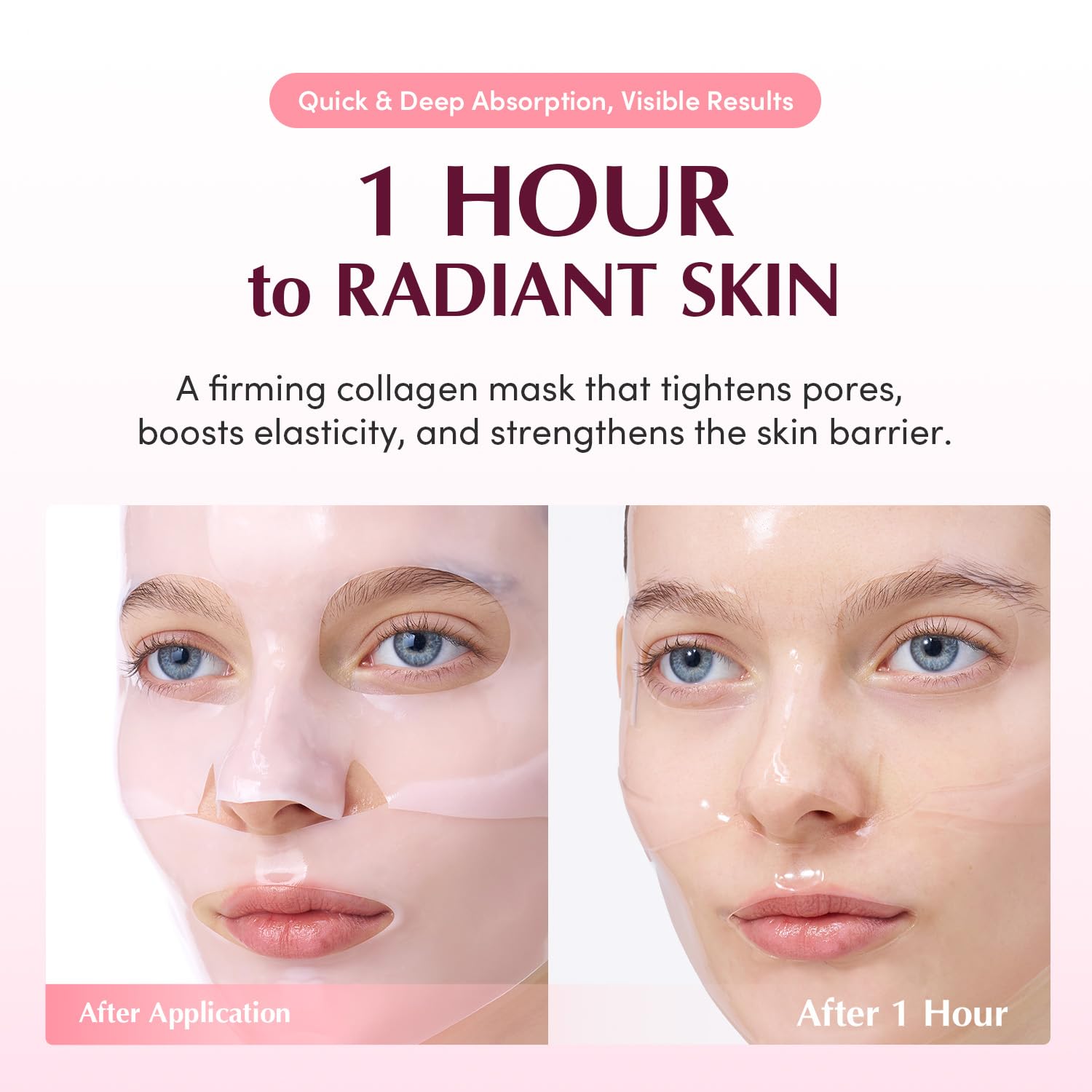 Firming & Pore Care Duo – Bakuchiol Plumping Serum & Collagen Pore-Tight Up Mask | Retinol Alternative & Vegan PDRN for Elasticity, Pore Minimizing & Smooth Skin