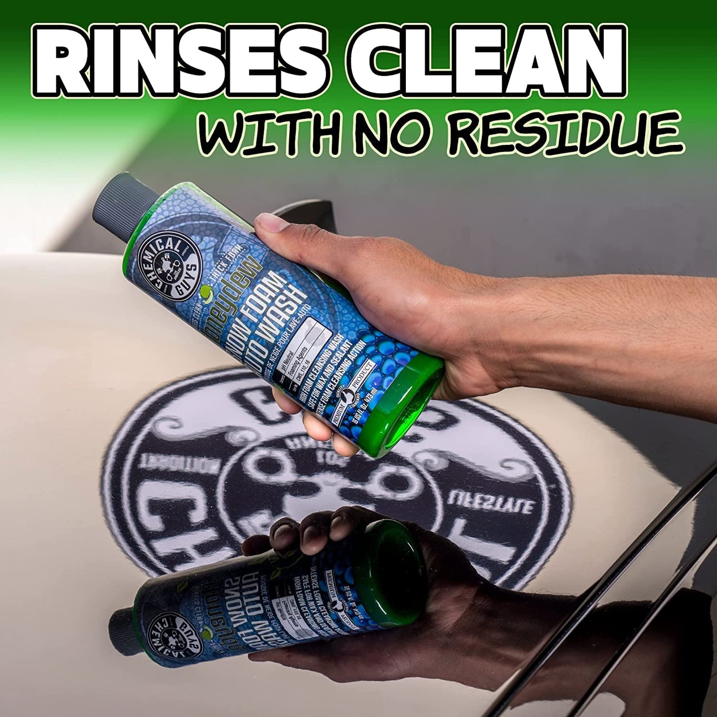 Kit de lavado de coche de 14 piezas Arsenal Builder de Chemical Guys HOL126 con pistola de espuma, cubeta y (5) productos químicos de limpieza para el cuidado del automóvil de 16 onzas líquidas (funciona con manguera de jardín)
