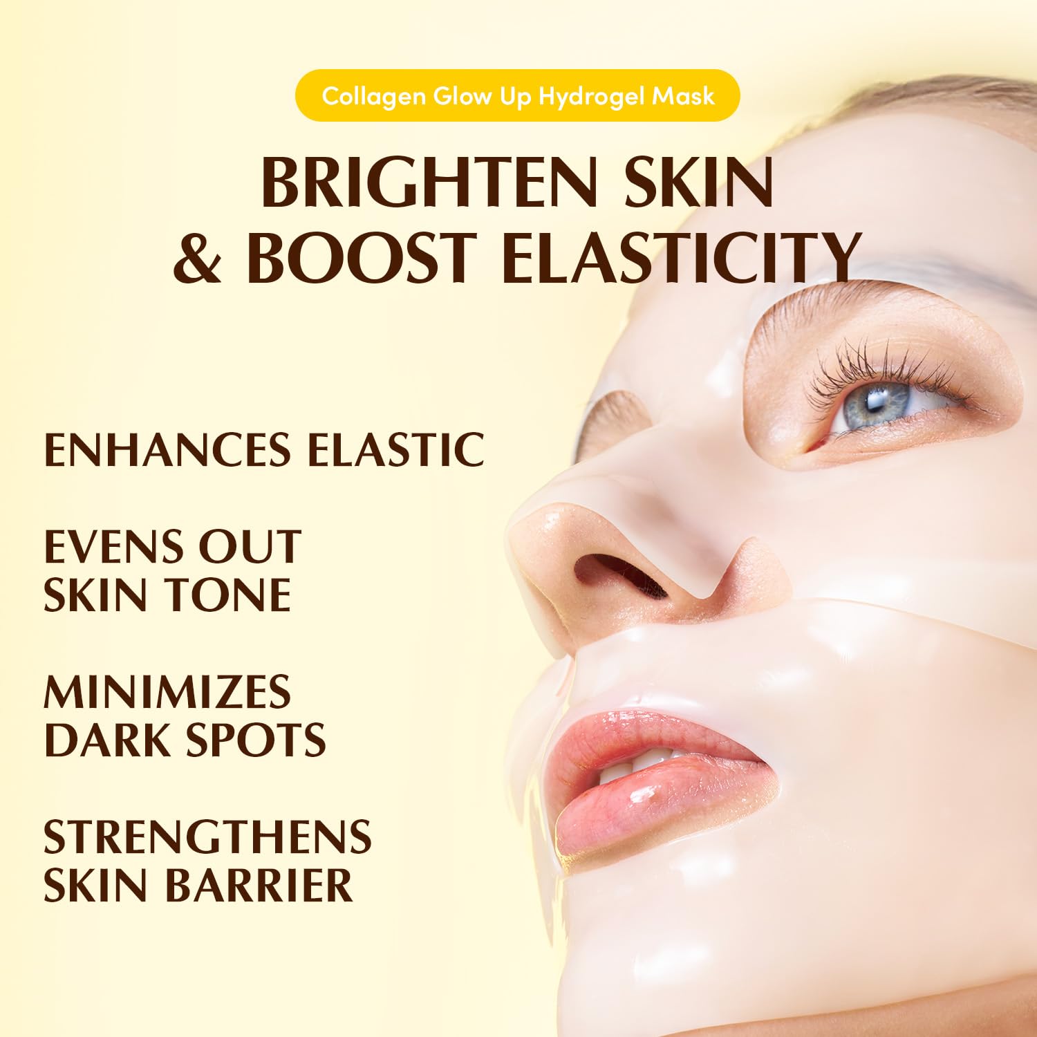 Premium Glass Skin Home Care Set – 2 Serums & 2 Collagen Masks for Firming, Brightening & Pore Refining | Complete Korean Facial Routine for Radiant & Smooth Skin
