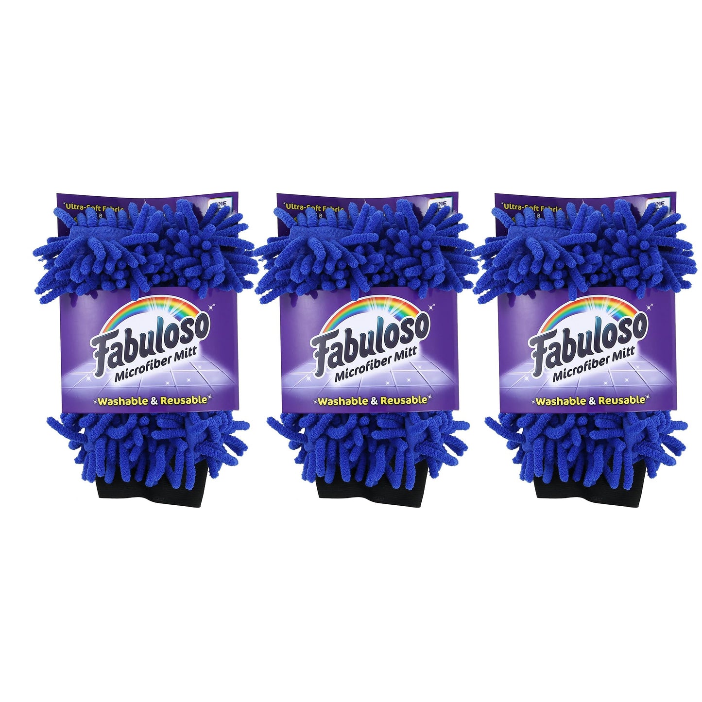 Fabuloso Microfiber Cleaning Mitt, Purple, One Size Fits All | Lint-Free, Scratch-Free Glove for Surfaces & Furniture | Dustless Hand Cloth for Bold & Bright Cleaning Experience