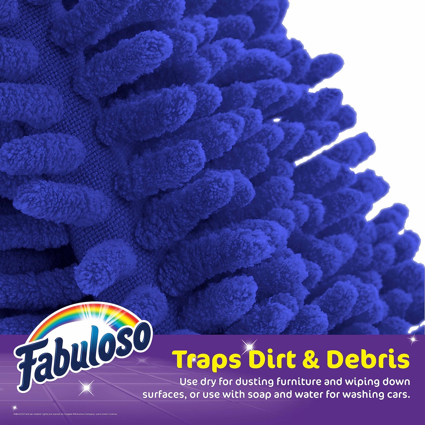 Fabuloso Microfiber Cleaning Mitt, Purple, One Size Fits All | Lint-Free, Scratch-Free Glove for Surfaces & Furniture | Dustless Hand Cloth for Bold & Bright Cleaning Experience