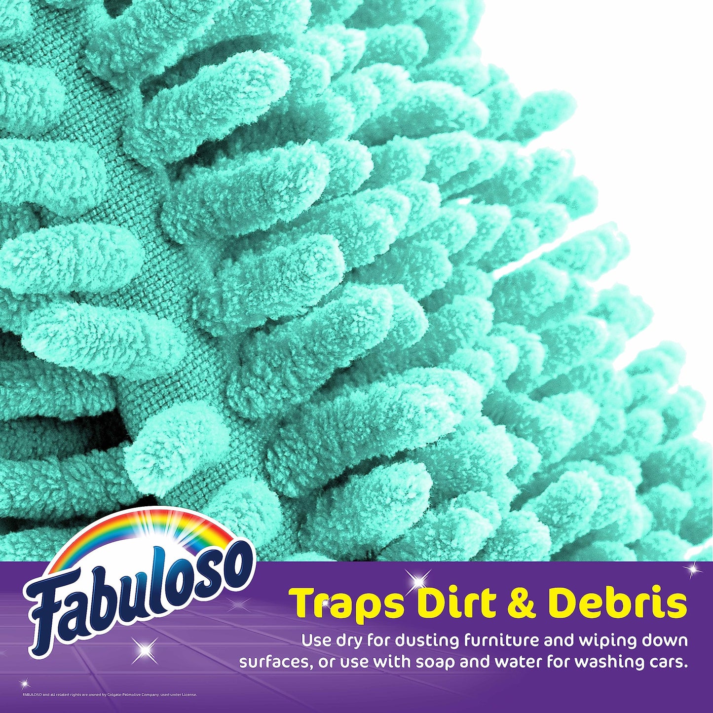 Fabuloso Microfiber Cleaning Mitt, Purple, One Size Fits All | Lint-Free, Scratch-Free Glove for Surfaces & Furniture | Dustless Hand Cloth for Bold & Bright Cleaning Experience